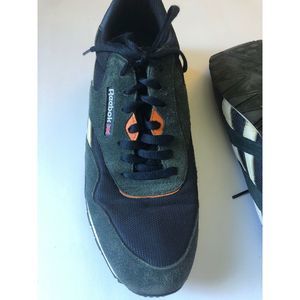 Reebok Classic Suede And Nylon Athletic Shoes